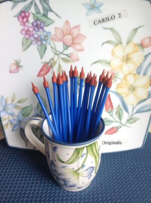 Gomita Finita doble punta (mango azul) F DD