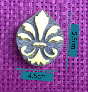Sello Flor de Lis (4.5x5.5cm)