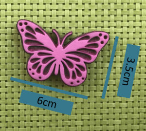 Sello Mariposa Monarca (6x3.5cm)