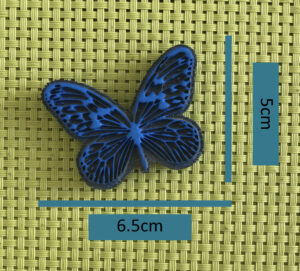 Sello Mariposa Lady (5x6.5cm)