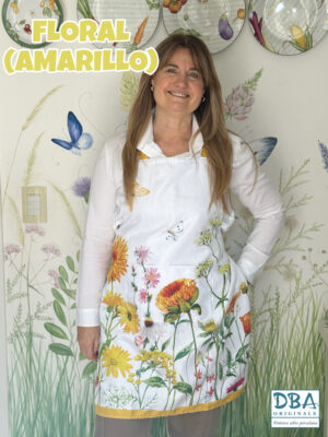 Delantal Floral Amarillo